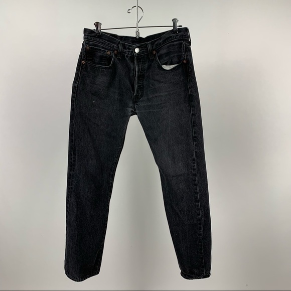 Levi’s Vintage Black Tapered Button Down Jeans 29 - Picture 5 of 12